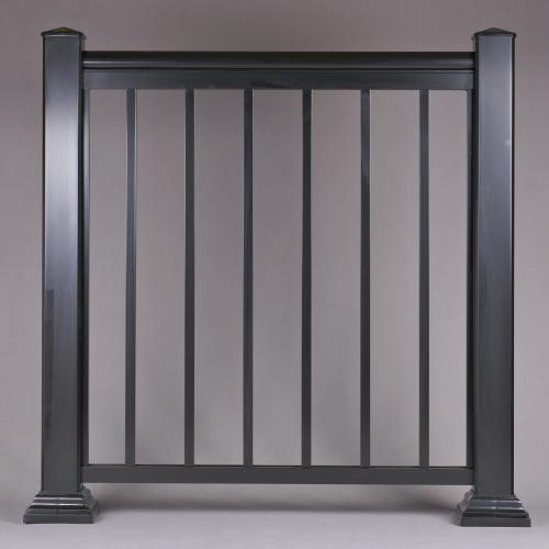 black Aluminum railing design