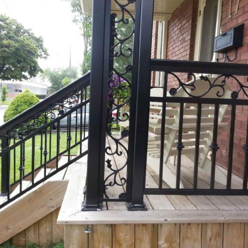 decorative aluminum railings project